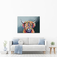 Highland Cow Canvas Print test 800