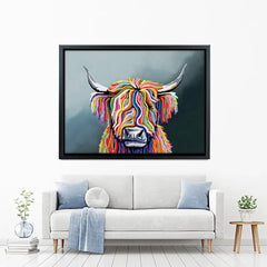 Highland Cow Canvas Print test 800