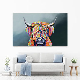 Highland Cow Canvas Print test 800