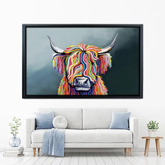 Highland Cow Canvas Print test 800