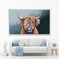 Highland Cow Canvas Print test 800