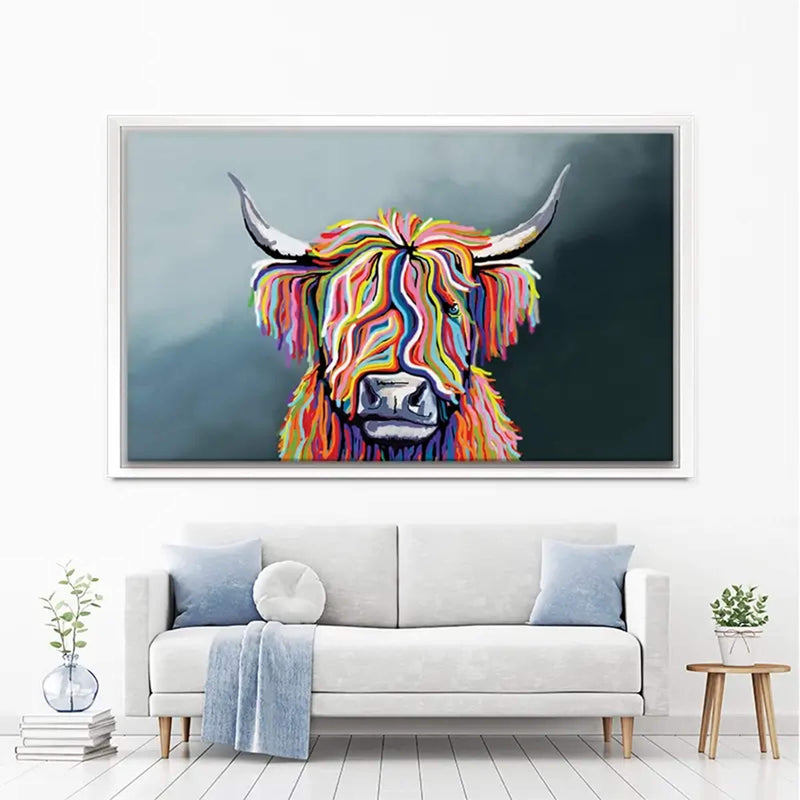 Highland Cow Canvas Print test 2000