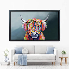 Highland Cow Canvas Print test 2000