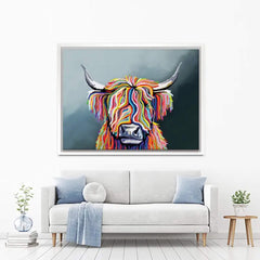 Highland Cow Canvas Print test 2000