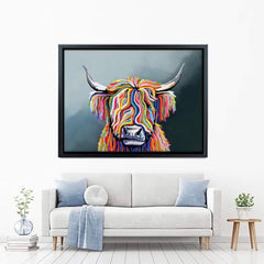 Highland Cow Canvas Print test 2000