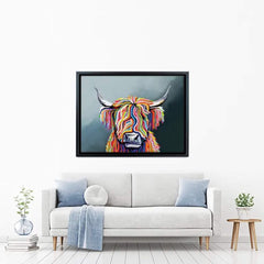 Highland Cow Canvas Print test 2000