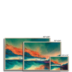 Abstract Sunset Framed Print