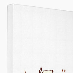 Line Of Giraffes Canvas Print