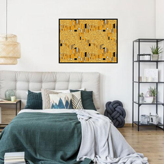 Klimt Geometric Framed Print