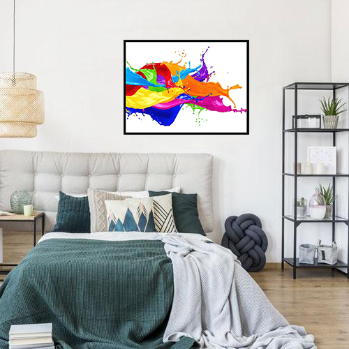 A Splash Of Colour Framed Print