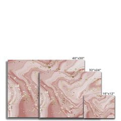 Rose Marble Speckles Canvas Print