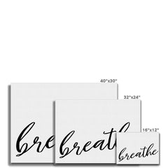 Breathe Canvas Print