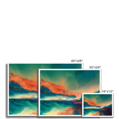 Abstract Sunset Framed Print