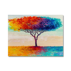 Rainbow Tree Oil Painting Canvas Print