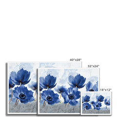 Blue Flowers Framed Print