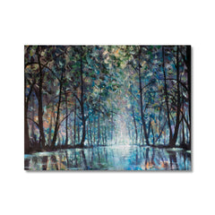 Romantic Rainy Blue Canvas Print