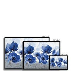 Blue Flowers Framed Print