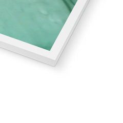 Mint Green Abstract Framed Print