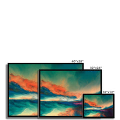 Abstract Sunset Framed Print