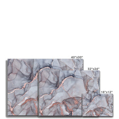 Light Grey Marble Canvas Print