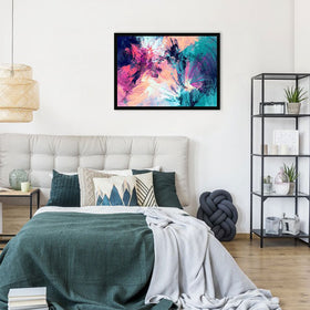 Multicoloured Abstract Framed Print