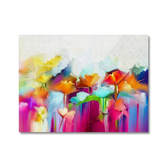 Abstract Flowers Canvas Print