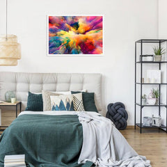 Abstract Colour Explosion Framed Print