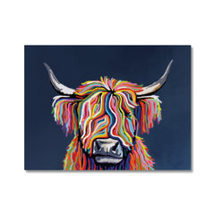 Coo In Navy Blue Canvas Print