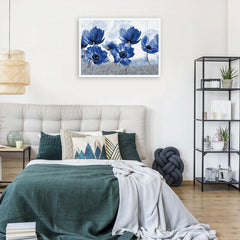 Blue Flowers Framed Print