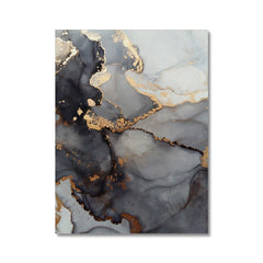 Grey Marble Tones Canvas Print