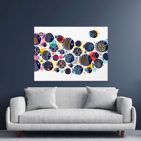 Colourful Swimming Fish Canvas Print