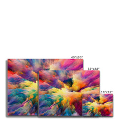 Abstract Colour Explosion Canvas Print