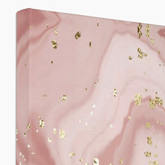 Rose Marble Speckles Canvas Print