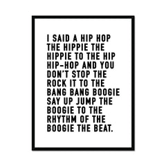 Rappers Delight Framed Print