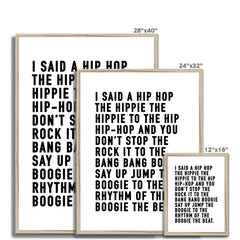 Rappers Delight Framed Print