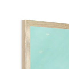 Mint Green Abstract Framed Print