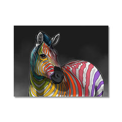 Rainbow Zebra Canvas Print