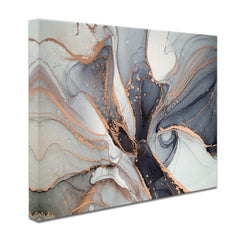 Fifty Shades Of Grey Marble Canvas Print