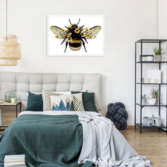 Floral Bumblebee Framed Print