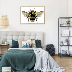 Floral Bumblebee Framed Print