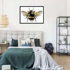 Floral Bumblebee Framed Print