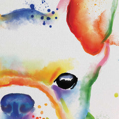 French Bulldog Rainbow Style Canvas Print