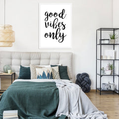 Good Vibes Only Framed Print