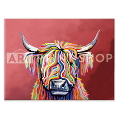 Highland Coo Canvas Print