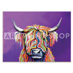 Scottish Coo Canvas Print